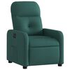 vidaXL Fauteuil inclinable &eacute;lectrique Vert fonc&eacute; Tissu