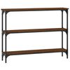 vidaXL Table console chêne marron 100x22,5x75 cm bois d'ingénierie