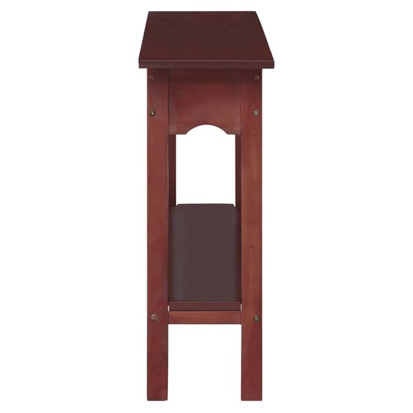 vidaXL Table console marron 110x30x75 cm bois massif d'acajou