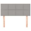vidaXL Tête de lit Gris clair 80x5x78/88 cm Tissu
