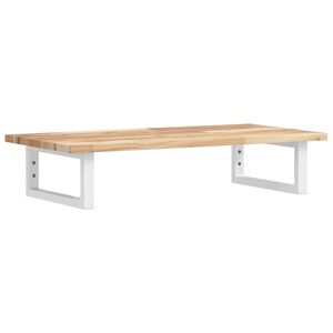 vidaXL &Eacute;tag&egrave;re de vasque murale acier et bois massif d'acacia