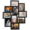 vidaXL Collage de cadres photo pour photo de 10x(13x18 cm) Noir MDF
