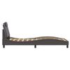 vidaXL Cadre de lit Viana sans matelas gris 90x190 cm similicuir