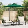 vidaXL Parasol de jardin avec m&acirc;t en acier vert 225x225x212 cm