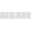 vidaXL Lit sur&eacute;lev&eacute; &agrave; gabion Acier galvanis&eacute; 450x50x100 cm