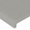 vidaXL Cadre de lit sans matelas gris clair 120x200 cm tissu