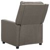 vidaXL Fauteuil de massage inclinable Gris clair Tissu