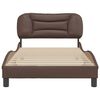 vidaXL Cadre de lit sans matelas Hvar marron 100x200 cm similicuir