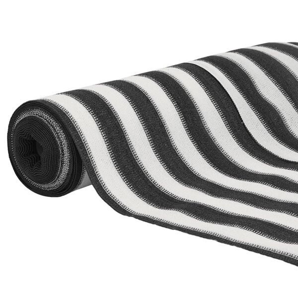 vidaXL Filet brise-vue anthracite et blanc 2x10 m PEHD 150 g/m&sup2;