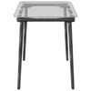 vidaXL Table de Jardin Noir 80 x 40 x 45,5 cm polyrotin