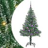 vidaXL Arbre de No&euml;l artificiel floconn&eacute; de neige avec lumi&egrave;re LED