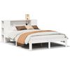 vidaXL Lit biblioth&egrave;que sans matelas blanc 120x200 cm bois pin massif