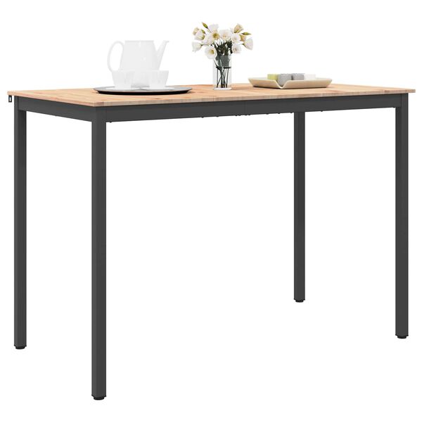 vidaXL Table de bar Naturel 150 x 80 x 105 cm Bois de pin massif
