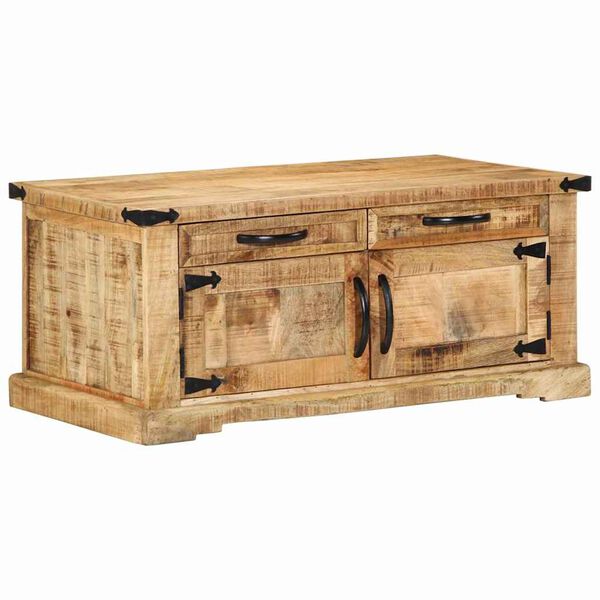 vidaXL Table basse Marron 90 x 50 x 40 cm Bois de mangue massif