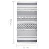 vidaXL Tapis Gris et blanc 80x150 cm Coton