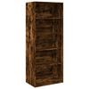 vidaXL Garde-robe ch&ecirc;ne fum&eacute; 80x50x200 cm bois d'ing&eacute;nierie