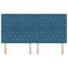 vidaXL T&ecirc;te de lit Bleu fonc&eacute; 180 cm Velours