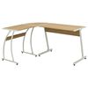 vidaXL Bureau d'angle en forme de L Ch&ecirc;ne