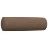 vidaXL Ensemble de canap&eacute;s 2 pcs avec coussins d&eacute;coratifs marron tissu