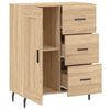 vidaXL Buffet ch&ecirc;ne sonoma 69,5x34x90 cm bois d'ing&eacute;nierie