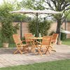 vidaXL Ensemble de salle &agrave; manger pour jardin 5 pcs Marron