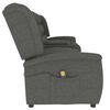 vidaXL Fauteuil de massage inclinable porte-gobelet 4places gris clair