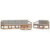 vidaXL Ensemble de canap&eacute;s d'ext&eacute;rieur 7 pcs Gris Naturel et Clair