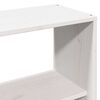 vidaXL Lit biblioth&egrave;que sans matelas blanc 140x190 cm bois pin massif