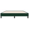 vidaXL Cadre de lit sans matelas vert fonc&eacute; 160x220 cm velours