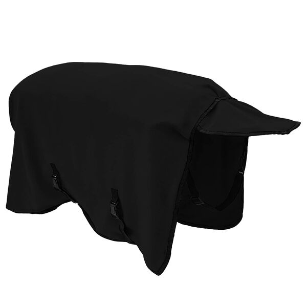 vidaXL Couverture &Eacute;quine Noir Polyester
