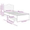 vidaXL Cadre de lit Ch&ecirc;ne Sonoma 90 x 200 cm Bois Ing&eacute;nierie