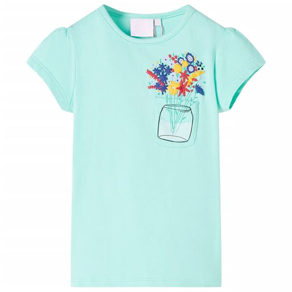 T-shirt pour enfants menthe clair 116