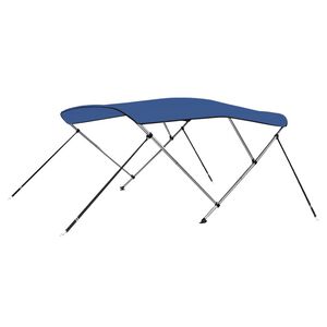 vidaXL Auvent bimini &agrave; 3 arceaux Bleu 183x160x137 cm