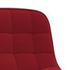 vidaXL Chaises &agrave; manger pivotantes lot de 4 Rouge bordeaux Velours