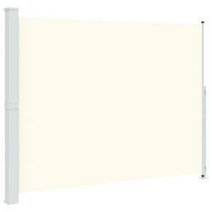 vidaXL Auvent lat&eacute;ral r&eacute;tractable de patio 220x300 cm Cr&egrave;me
