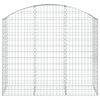 vidaXL Panier de gabions arqué 150x50x120/140 cm Fer galvanisé