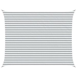 vidaXL Voile d'ombre Gris clair et blanc 4,5 x 3,5 m