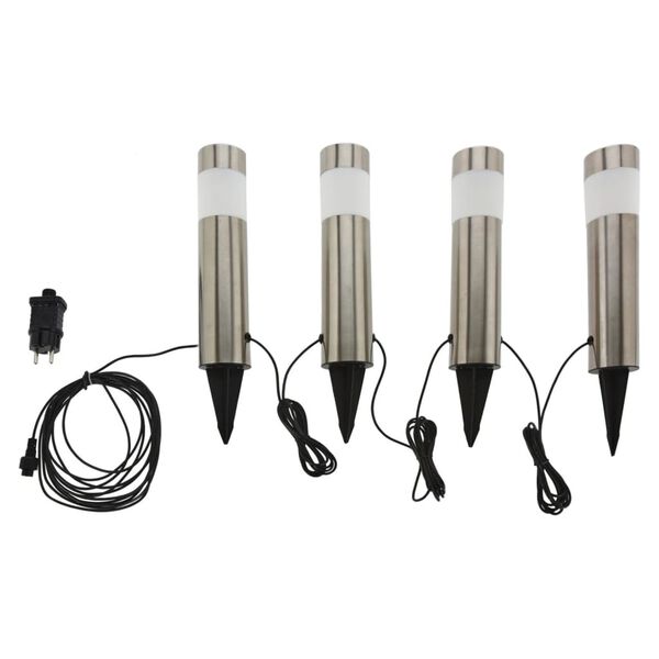 ProGarden Lampes de jardin à LED 4 pcs 6,3x37,5 cm