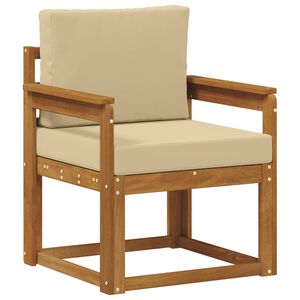 vidaXL Canap&eacute; d&rsquo;ext&eacute;rieur Bois d'acacia massif et polyester Naturel