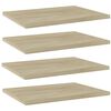 vidaXL Panneau de biblioth&egrave;que 4 pcs ch&ecirc;ne sonoma bois d&rsquo;ing&eacute;nierie