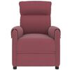 vidaXL Fauteuil de massage Rouge bordeaux Tissu