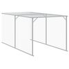 vidaXL Poulailler avec cour gris clair 110x405x110 cm acier galvanis&eacute;
