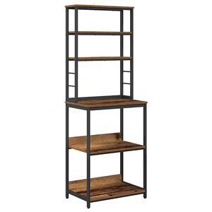 vidaXL &Eacute;tag&egrave;re de cuisine Bois Ancien 60 x 40 x 168 cm