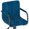 vidaXL Tabourets de bar lot de 2 bleu velours