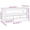 vidaXL Meuble TV 114x35x52 cm Bois de pin massif