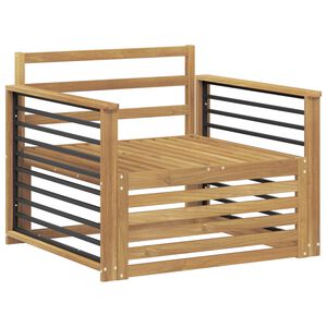 vidaXL Canap&eacute; d&rsquo;ext&eacute;rieur Bois d'Acacia Massif Blanc