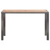 vidaXL Table de jardin Anthracite et marron 123x60x74 cm Bois d'acacia