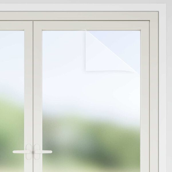 vidaXL Film pour vitres Blanc d&eacute;poli 60 x 2000 cm PVC