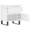 vidaXL Tables de chevet 2 pcs blanc 40x35x50 cm bois d&rsquo;ing&eacute;nierie