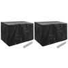 vidaXL Housses de salon de jardin 2 pcs 8 œillets 140x70x90 cm